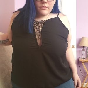 🖤 Torrid Black Lace Plunge Top 🖤